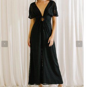 Storia Eyelet Short Sleeve Jumpsuit S